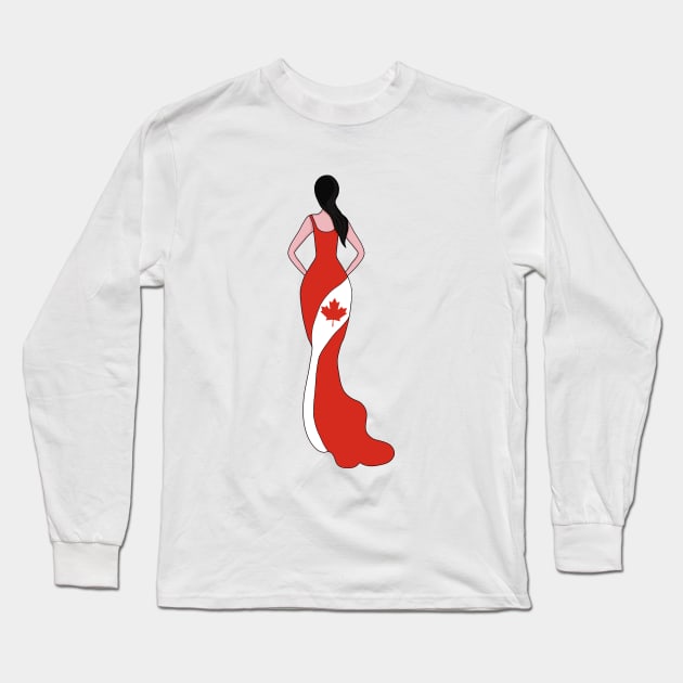 Canada Woman Long Sleeve T-Shirt by DiegoCarvalho